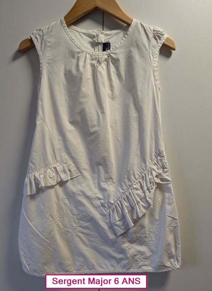 Robe blanche Sergent Major 6 ans