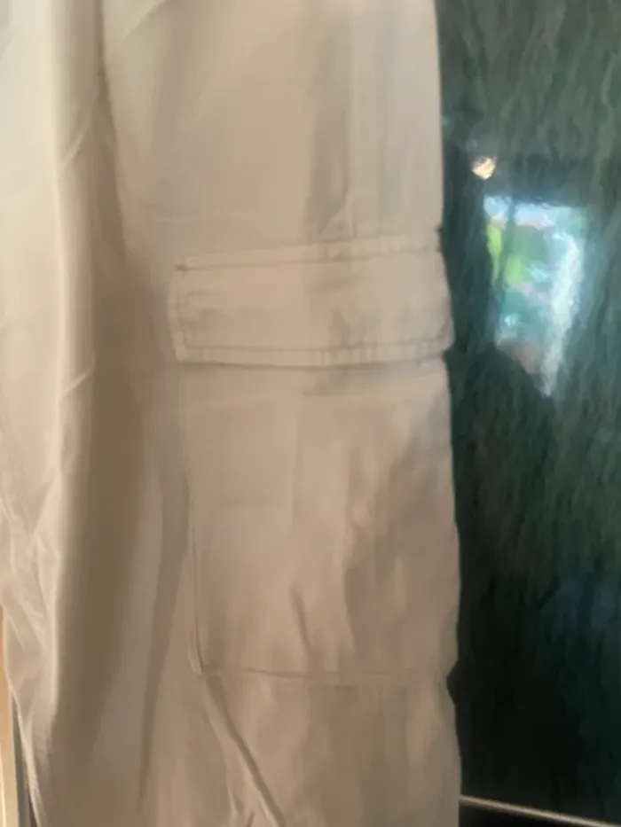 Cargo élastique blanc écru - photo numéro 3