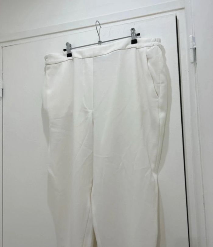 Pantalon Zara blanc taille xxl neuf - photo numéro 3