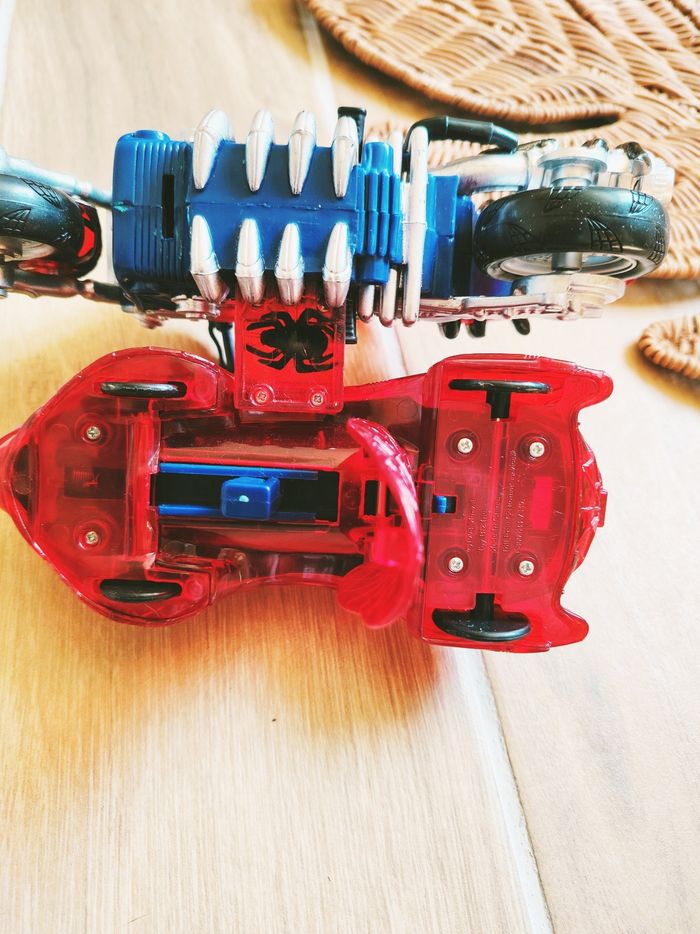 💫Spider-man véhicule moto side car web cycle Toy Biz 1998 - photo numéro 6