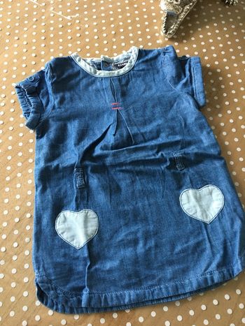 Robe bleu jean kiabi 12 mois