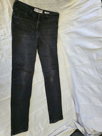 Pantalon noir taille haute Hollister