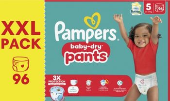576  Couches  PAMPERS  Pants  Taille 5 (11-17kg)