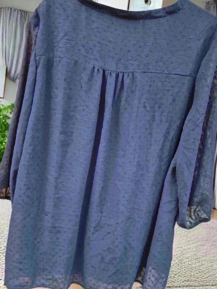 Chemise bleu marine 🌹52🌹 - photo numéro 2