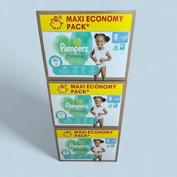 Lot de 3 Maxi Pack de 70 (donc 210) couches Pampers Harmonie [taille 5 : 11 à 16 kg]