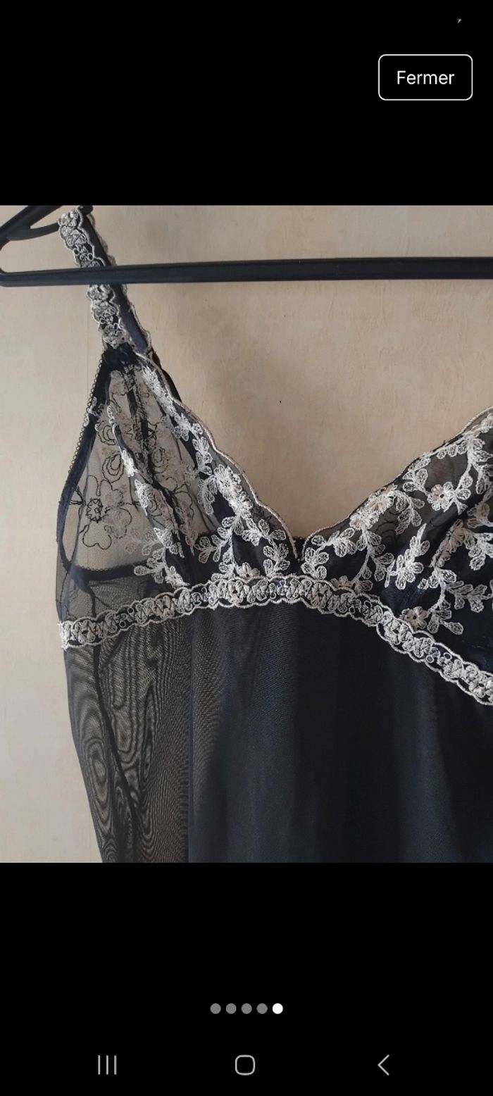 Nuisette transparente noir taille 95b - photo numéro 3