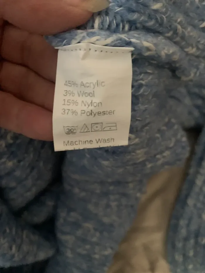 Robe SHEIN bleu ciel col roulé taille L épaule dénudé - photo numéro 9