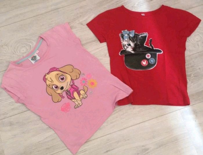 Tee-shirt pat patrouille et chat 8 ans