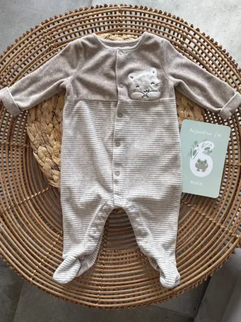 Pyjama en velours, sergent Major, taille six mois neuf