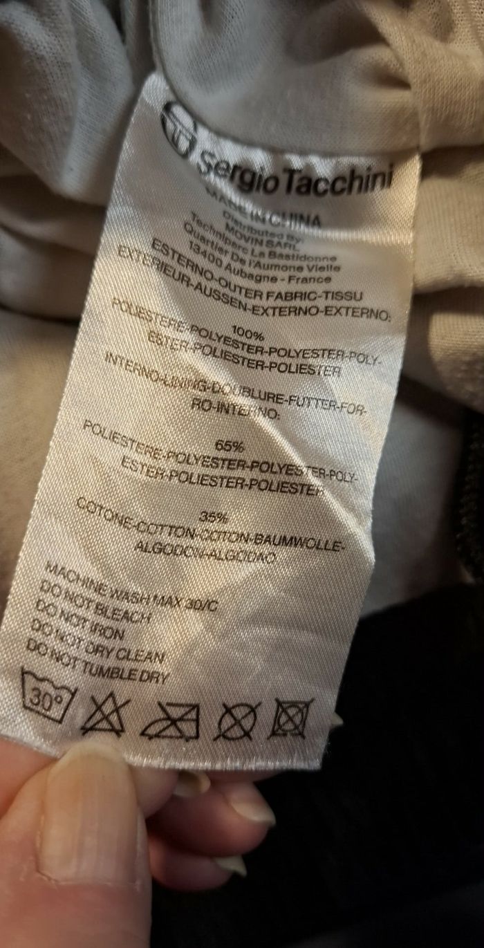 Beau bas de survêtement homme XL Sergio Tacchini noir très bon état - photo numéro 10
