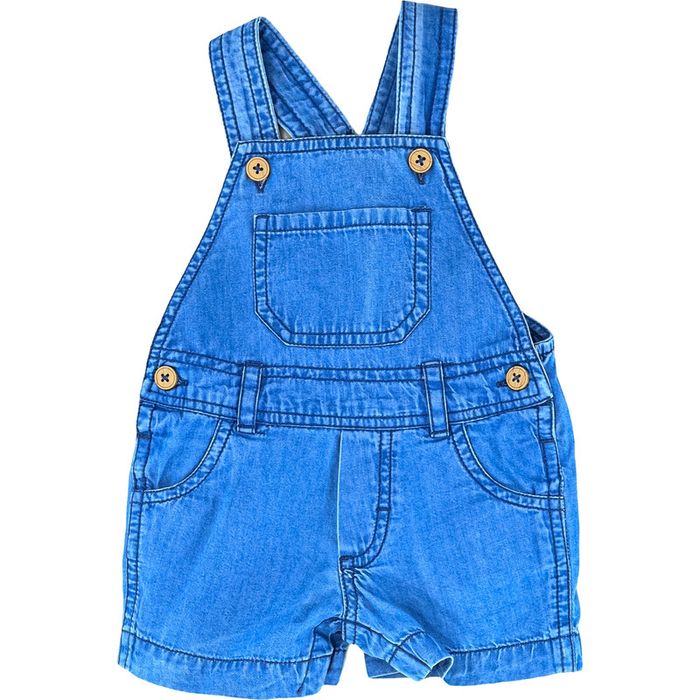 Salopette-short 6 mois en jean Bout'chou