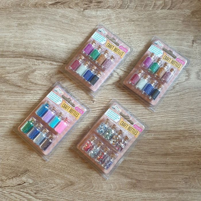 ⭐ Lot 4 paquets 32 flacons de paillettes Craft ⭐