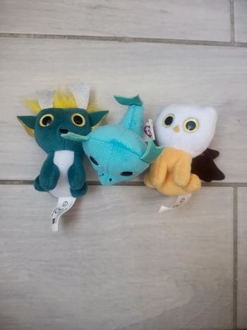 Lot de 3 petites peluches TY