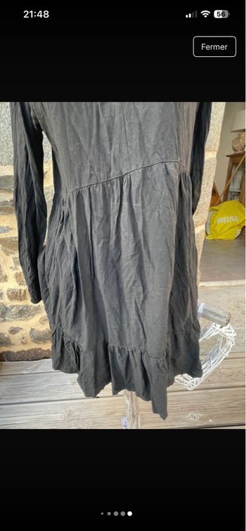 Robe noir à manche longue - Esmera 