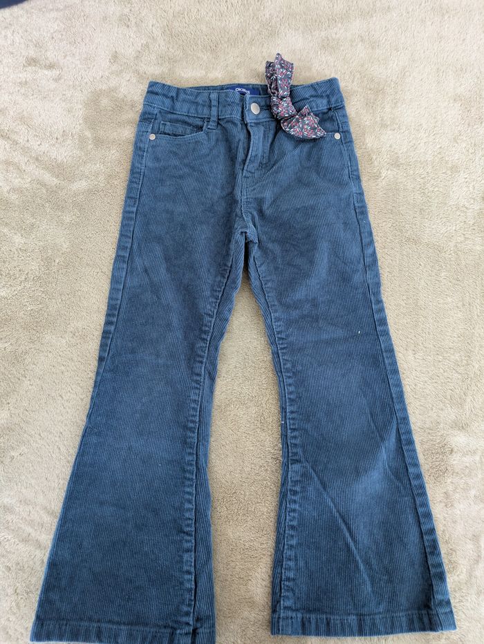 Pantalon Velours Côtelé OKAÏDI Coupe Flare