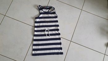 Robe rayée été fille 8 ans chla4