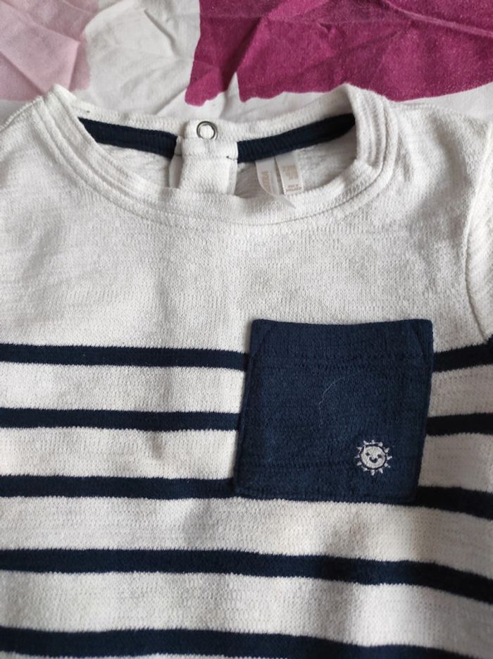 Pull marinière orchestra 23m neuf - photo numéro 2