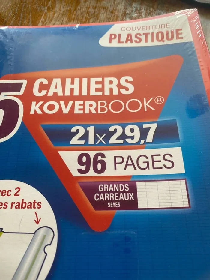 5 cahiers clairefontaine koverbook - photo numéro 2