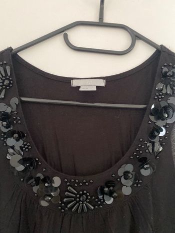 Débardeur col à perle