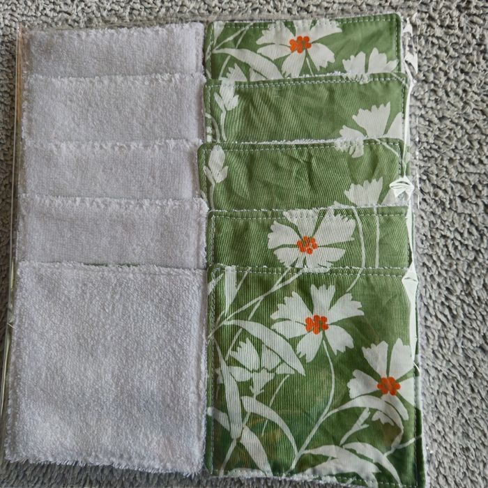 10 lingettes lavables 12x12 cm - photo numéro 2