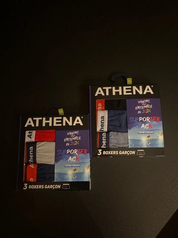 Lot de 6 boxers garçons Athena 10 ans