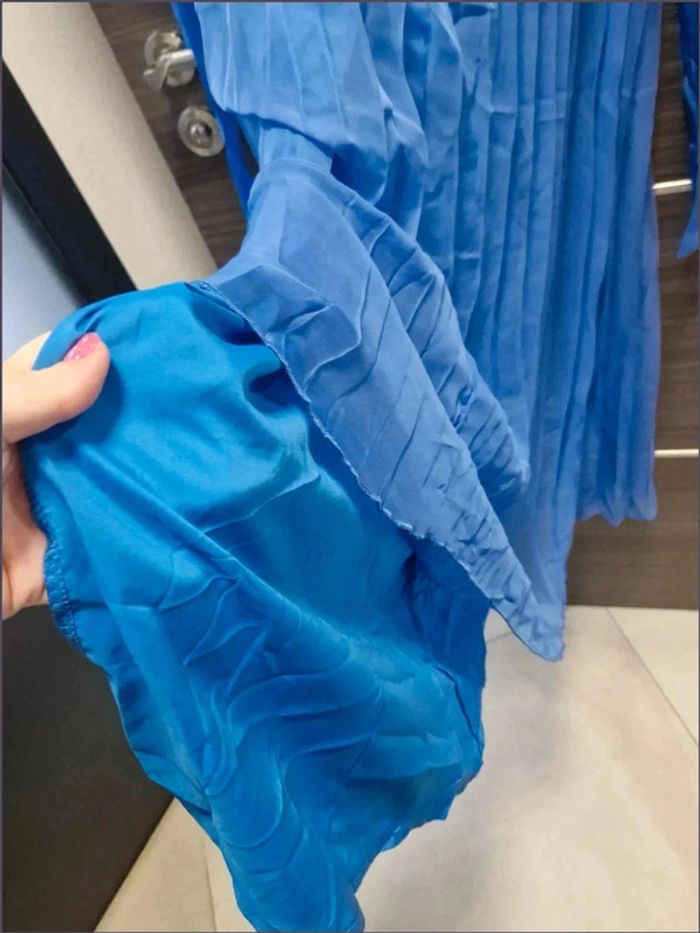 Robe habillée pour mariage ou baptême - bleu - Taille 2XL - Aumora - photo numéro 8