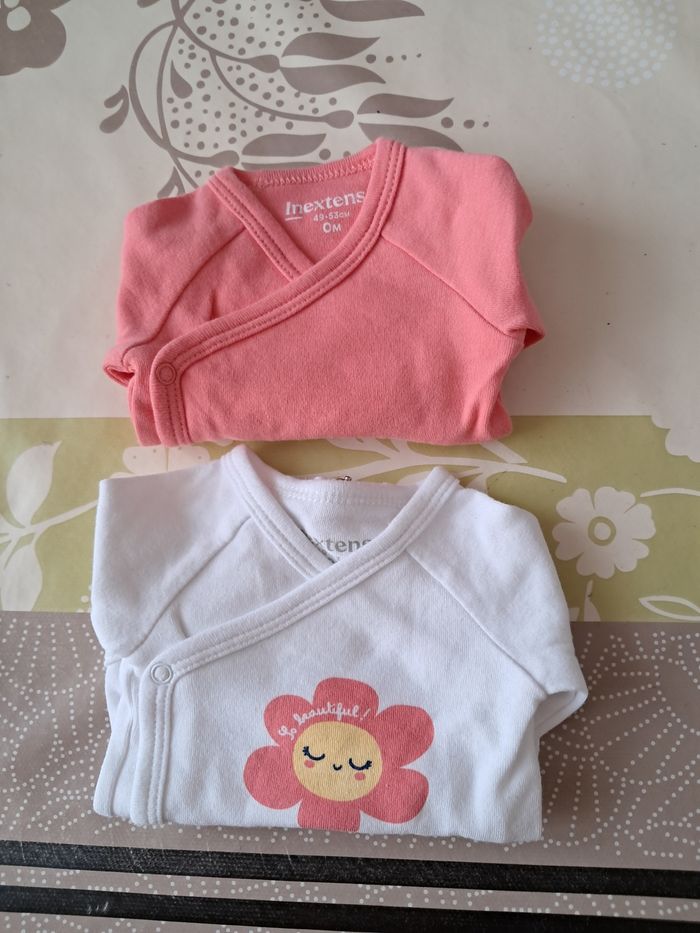 Lot de 2 bodies LM 0 mois