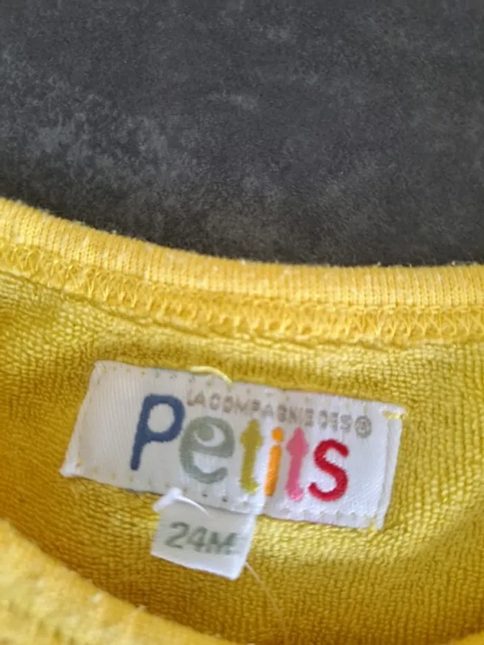t-shirt manche longue 24 mois jaune - photo numéro 2
