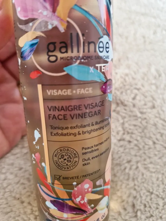 Gallinée vinaigre visage tonique exfoliant et illuminateur - photo numéro 2