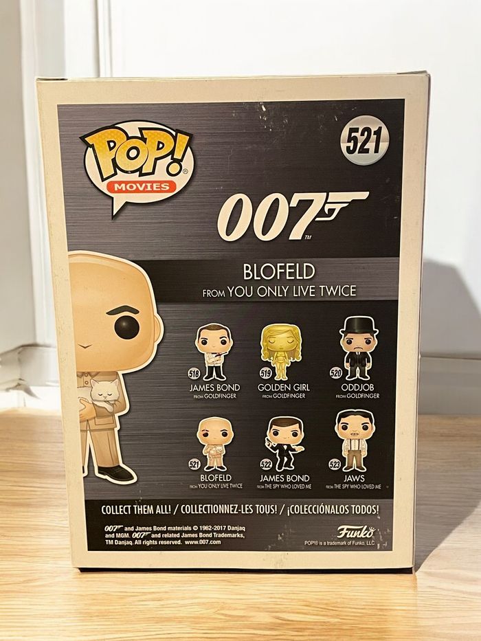 Lot 2 figurines Funko Pop James Bond 007 520 Oddjob & 521 Blofeld neuves jamais déboxées - photo numéro 8
