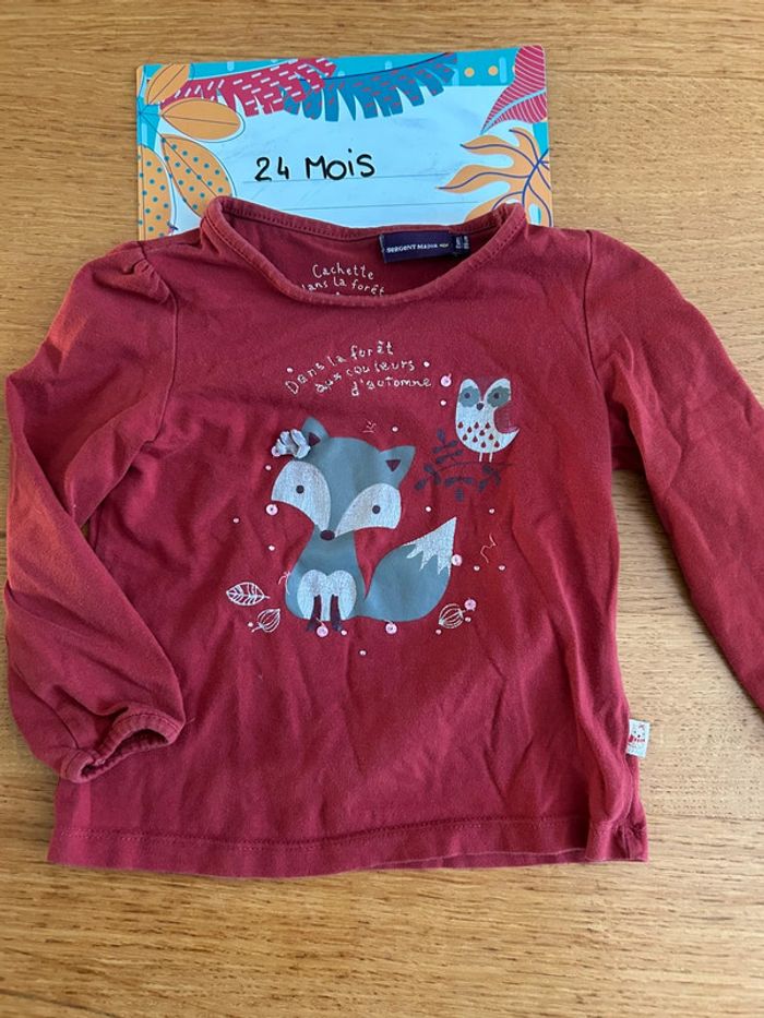Lot de tee-shirts ML fille - 17 pièces - 24 mois - photo numéro 8