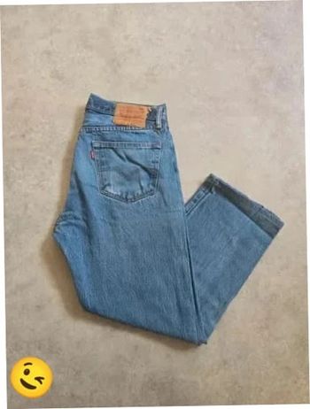 Jeans Levi's 501 W34 FR44 L32 coupe droite bleu Homme Men pan421b