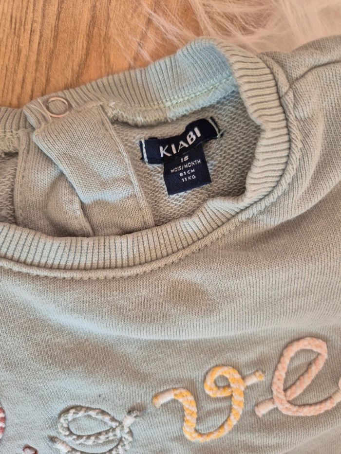 🌿 Ensem leeging tricot + pull Kiabi 18 mois - photo numéro 7