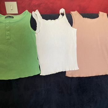 3 tee shirts manches courtes :  fille
