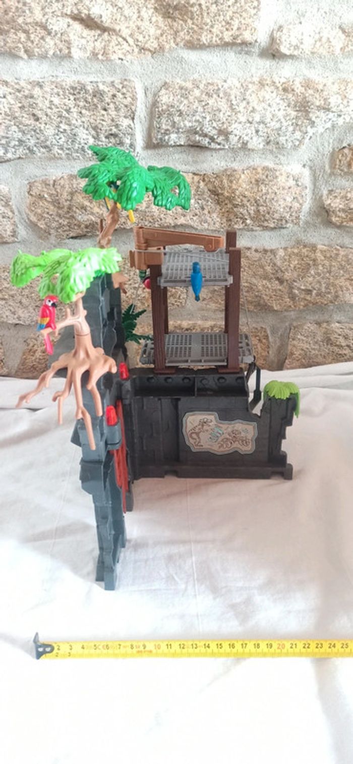 Décor de temple ruine jungle avec perroquets playmobil - photo numéro 7