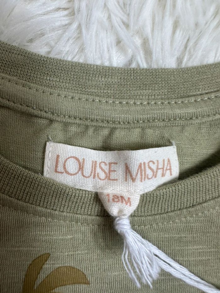 T-shirt kaki Louise Misha taille 18 mois - photo numéro 3