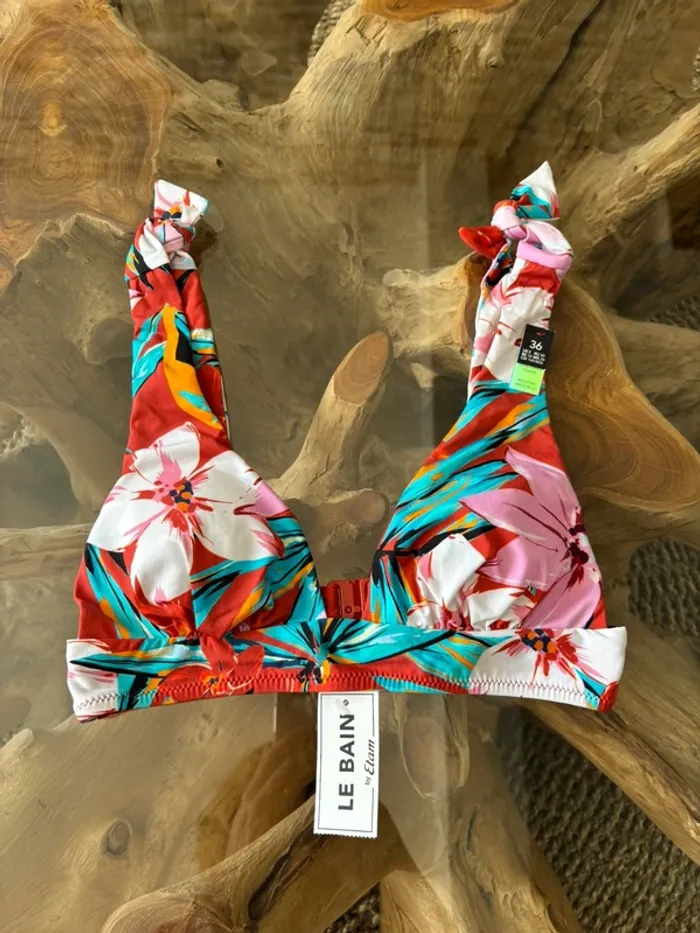 Haut de maillot de bain Etam multicolore fleurs