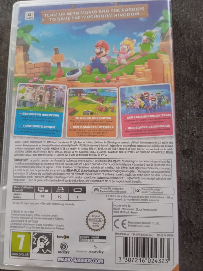 Jeu Nintendo Switch Mario+rabbids kingdom battle - photo numéro 2