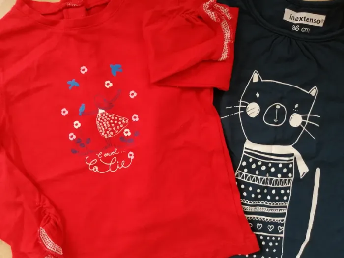 Lot de 3 t-shirts manches longues fille 2 ans - photo numéro 2