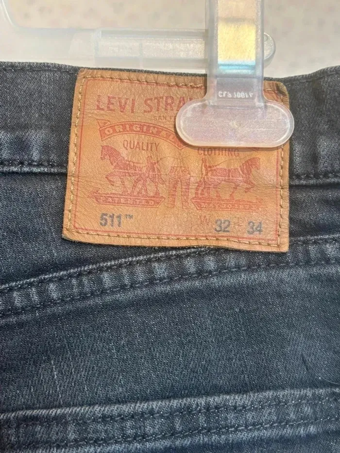 🖤 Jean Levi’s 511 Slim Fit Noir Délavé | Taille 32x34 - photo numéro 5
