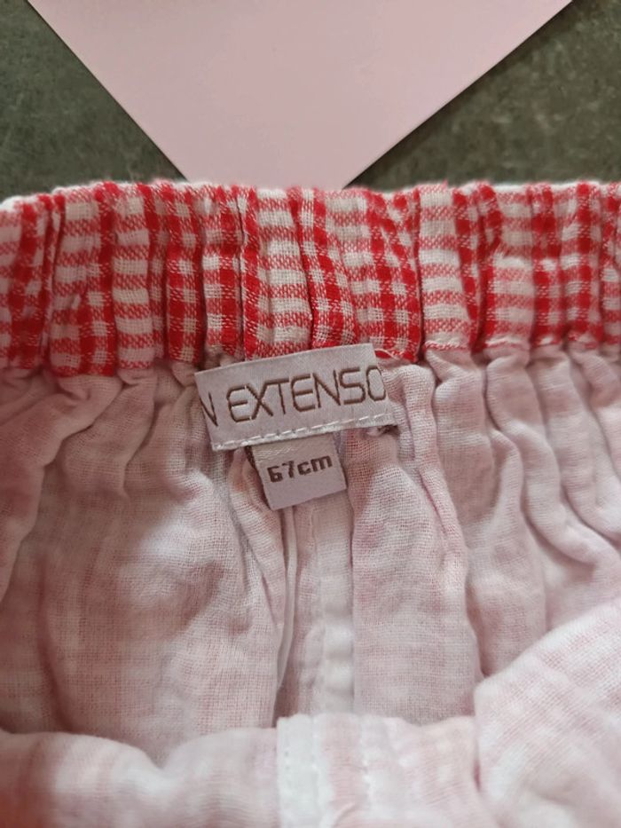 Short à carreaux 6 mois - photo numéro 2