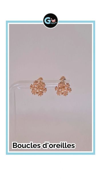 🦚Boucles d'oreilles flocon de neige