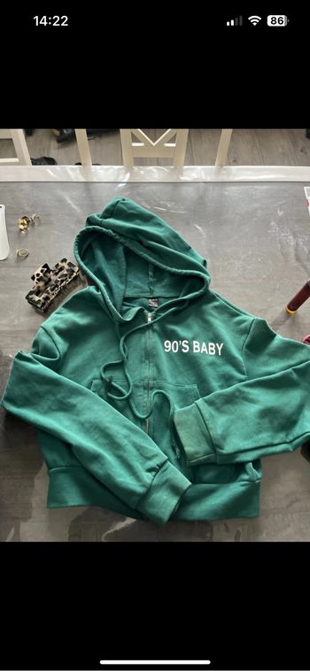 Sweat zip vert