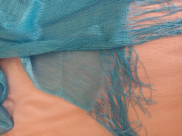 Kimono de plage turquoise irisé - photo numéro 3