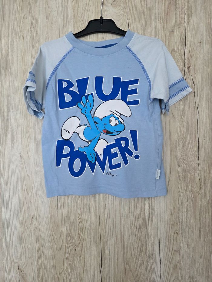 TEE-SHIRT GARÇON LES SCHTROUMPFS TAILLE 4ANS