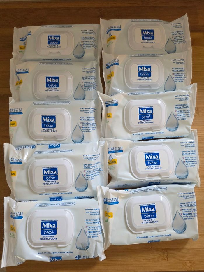 Lingettes mixa bébé x 10 paquets