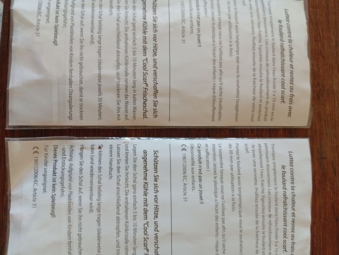 Lot de 2 foulards rafraîchissant - photo numéro 2