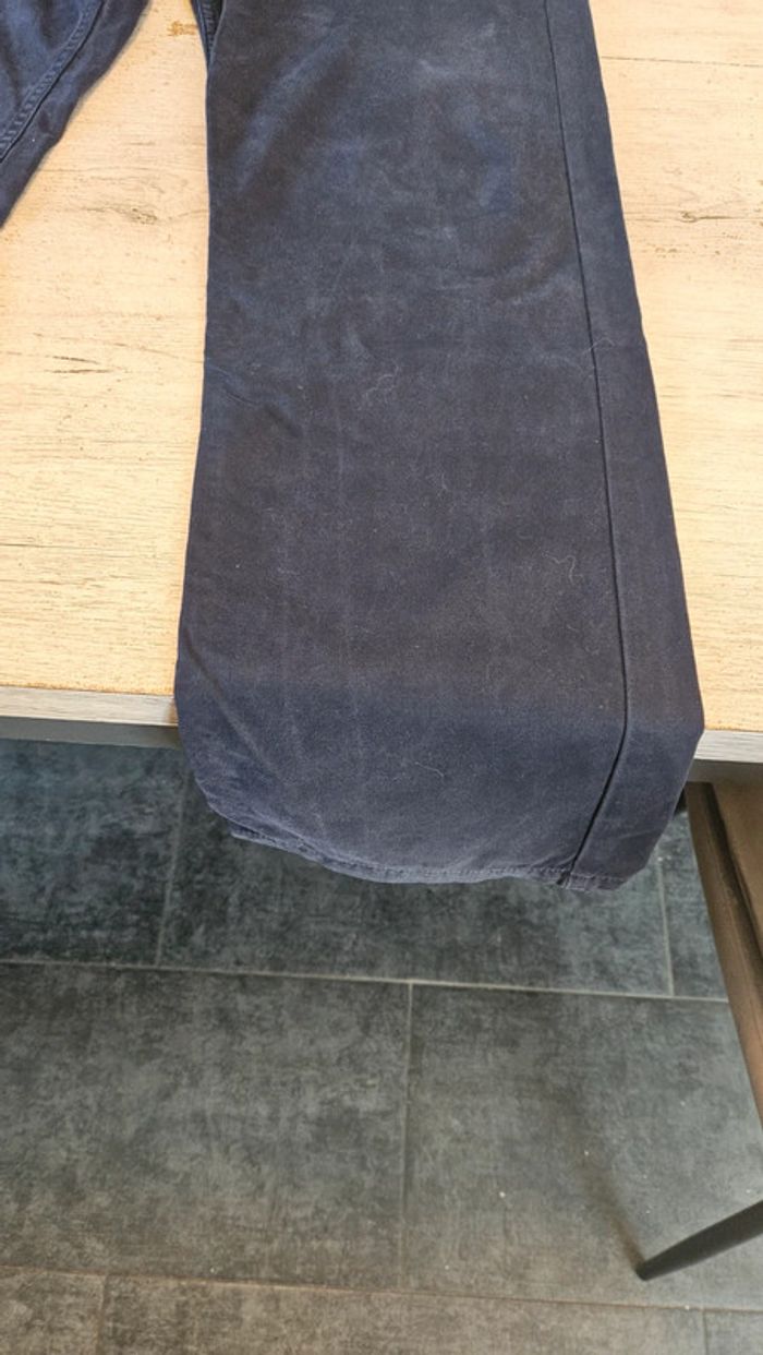 Pantalon homme bleu foncé, coupe droite, Gaspard, taille 36, nickel - photo numéro 3
