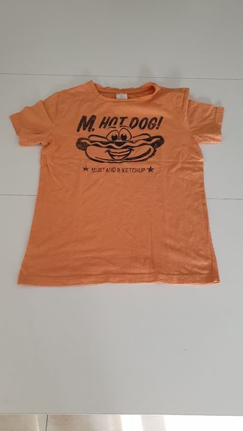 T shirt orange en 12 ans