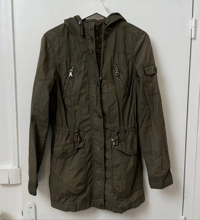 Parka vert kaki AJC – Taille 36, coupe-vent